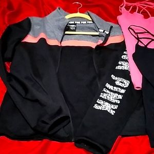 Light zip up jacket with tank tops